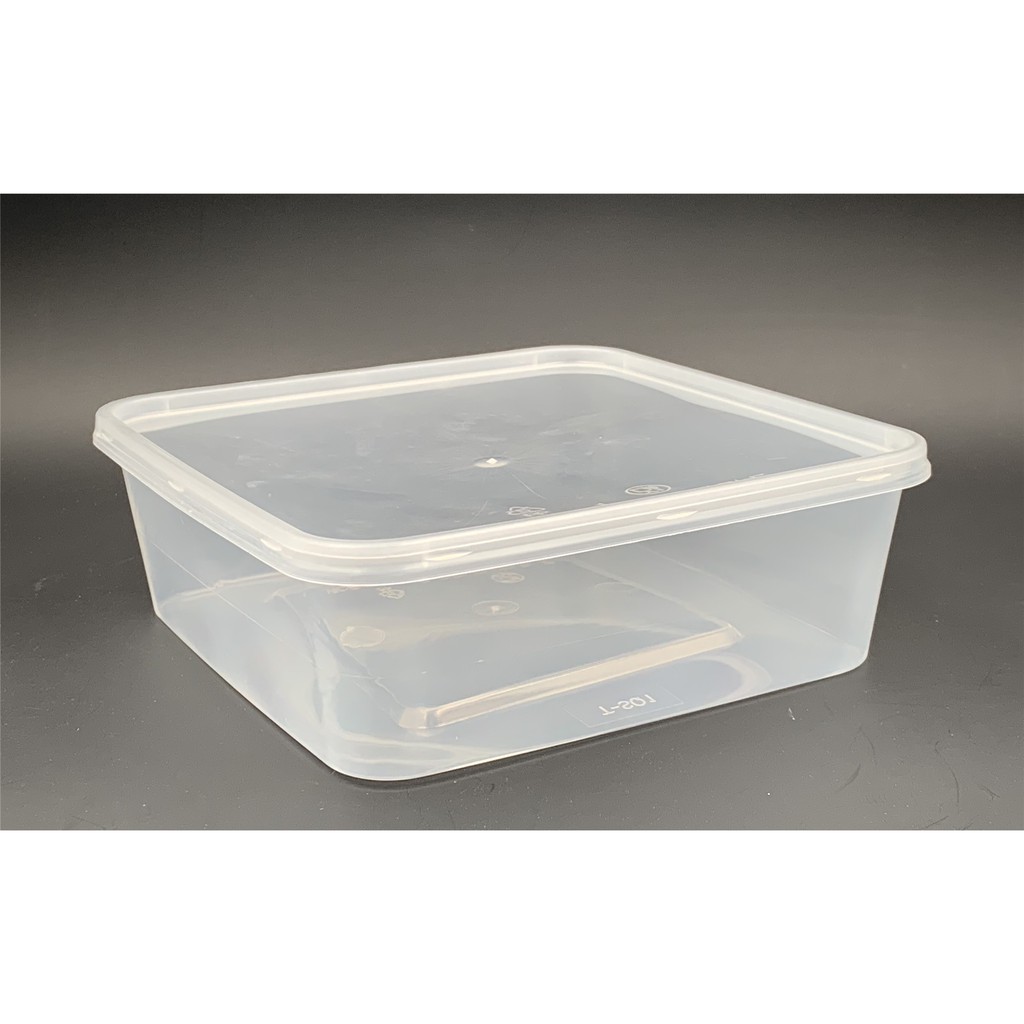 SQ 1 Square Disposable Plastic Food Container [ 50sets±