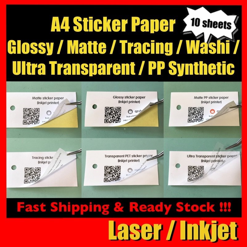a4 washi sticker paper