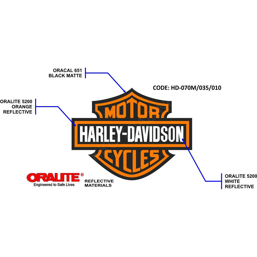 HARLEYDAVIDSON MOTOR REFLECTIVE STICKER Shopee Malaysia