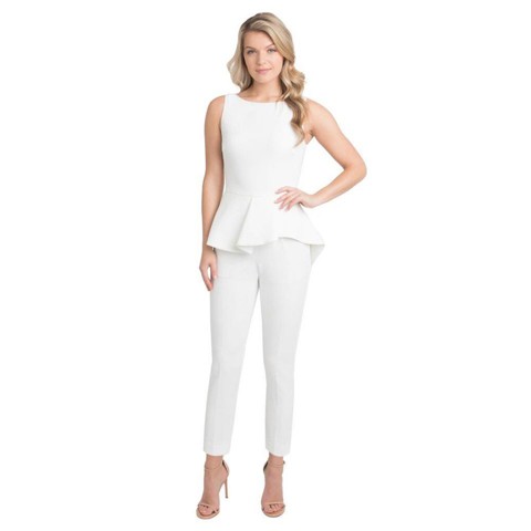Os..car Ren.ta women's Jumpsuit in White