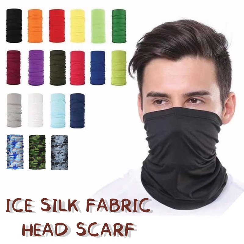 sport men sport headband nike sport headband Rider Anti Dust Cover UV Buff Bandana Turban Ice Silk F | Shopee Malaysia
