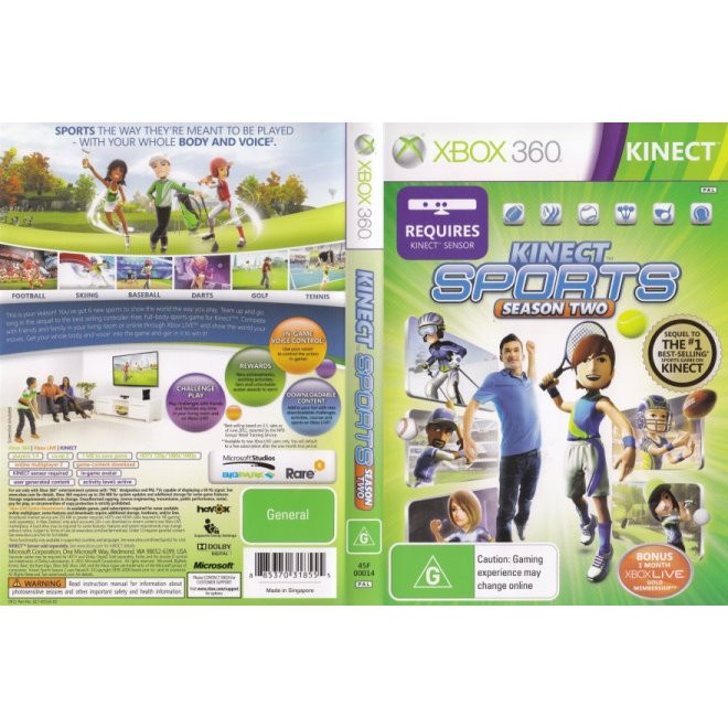 Xbox 360 Kinect Sports Season Two (Original Disc) Shopee Malaysia