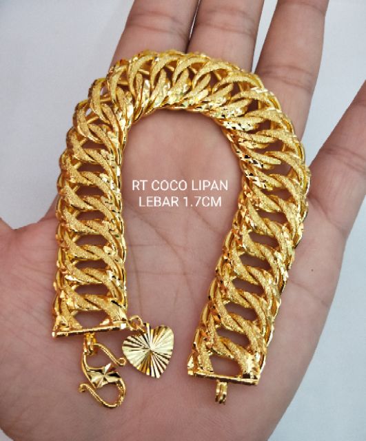 Buy Emas Bangkok Viral Rantai Tangan Coco Lipan Seetracker Malaysia