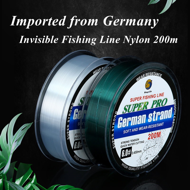 Bingolife Germany Imported Nylon String Fishing Line 200m Super Strong