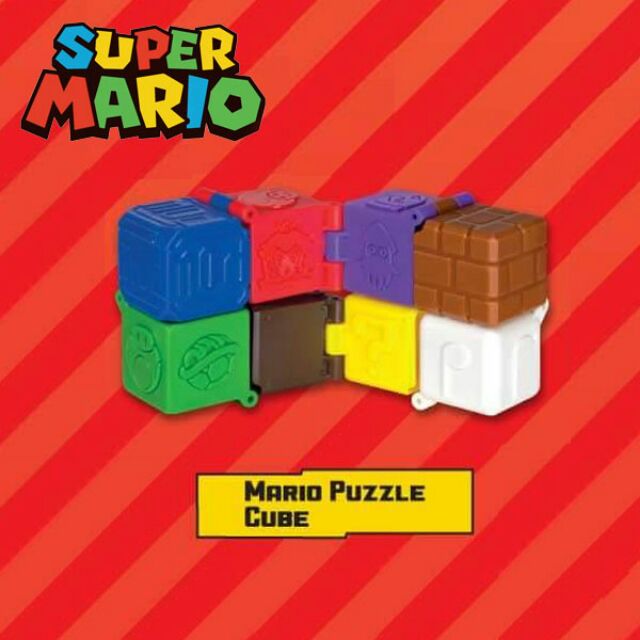 #4 MARIO PUZZLE CUBE NEW McDonalds Happy Meal Toy 2018 SUPER MARIO 