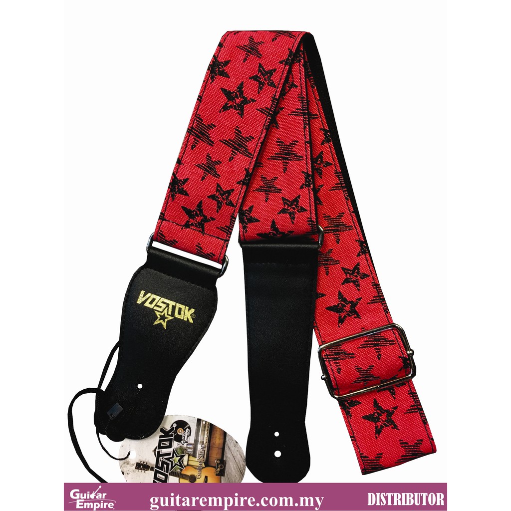 Vostok Guitar Strap Red Star Designed S093 Suitable For Acoustic