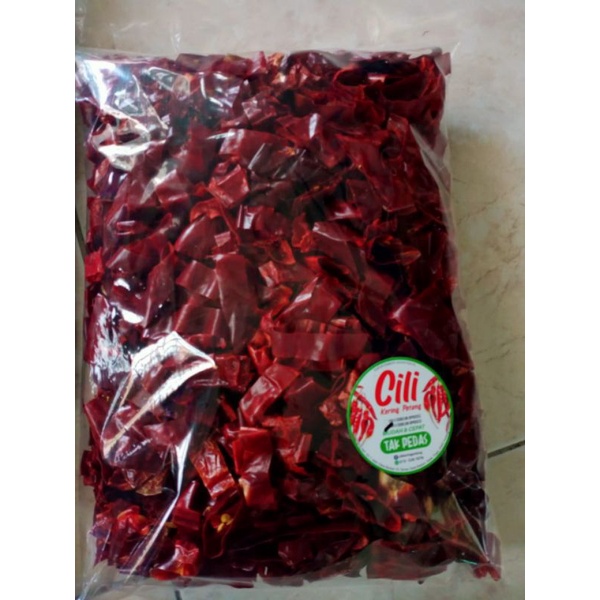 Cili Kering Tak Pedas Siap Potong 150gm