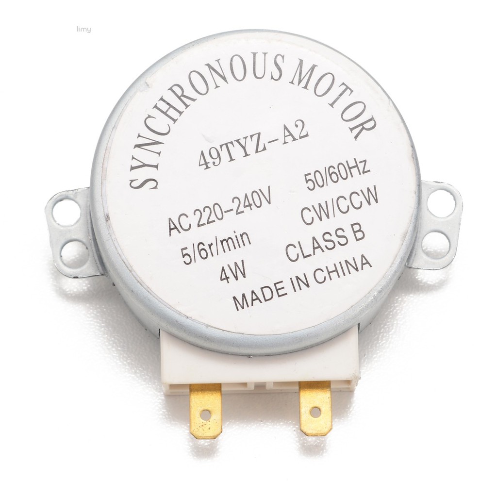 TYC-50 AC 12V/110V/220V 4W 50/60Hz Synchronous Motor 2.5/3/5/6RPM For Microwave 