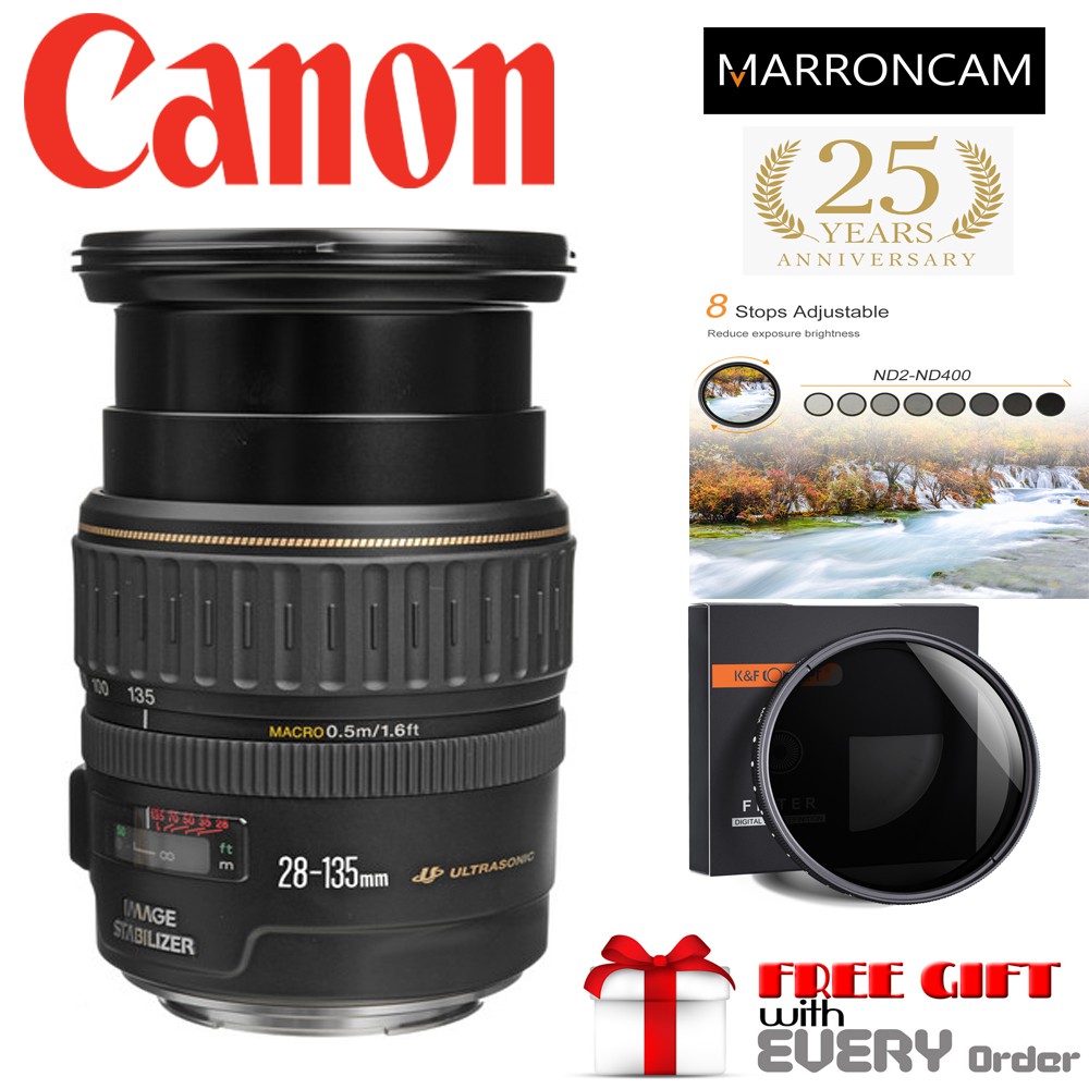 Canon EF 28-135mm f/3.5-5.6 IS USM Lens (WHITE BOX)