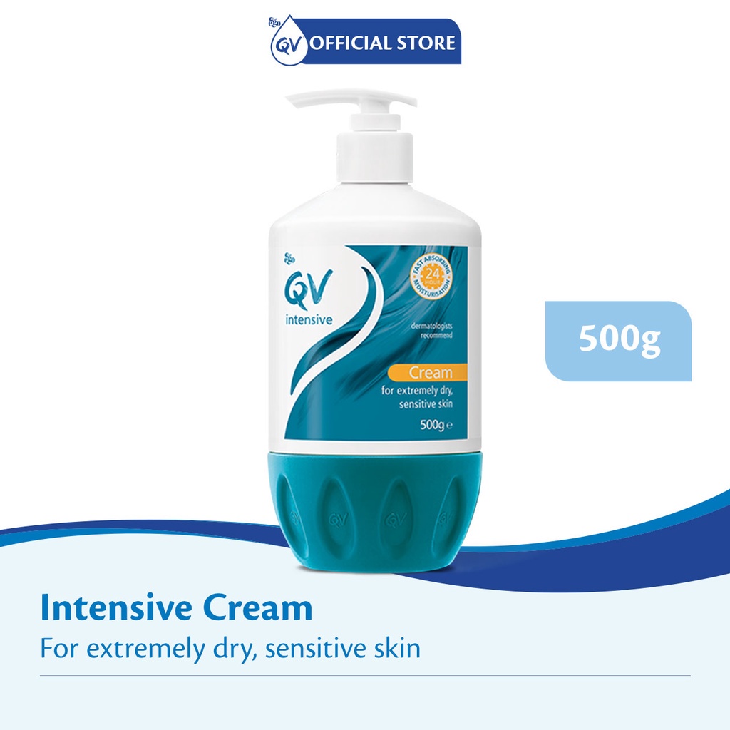 QV Intensive Cream 500g Pump Hypoallergenic 24hours Moisturisation