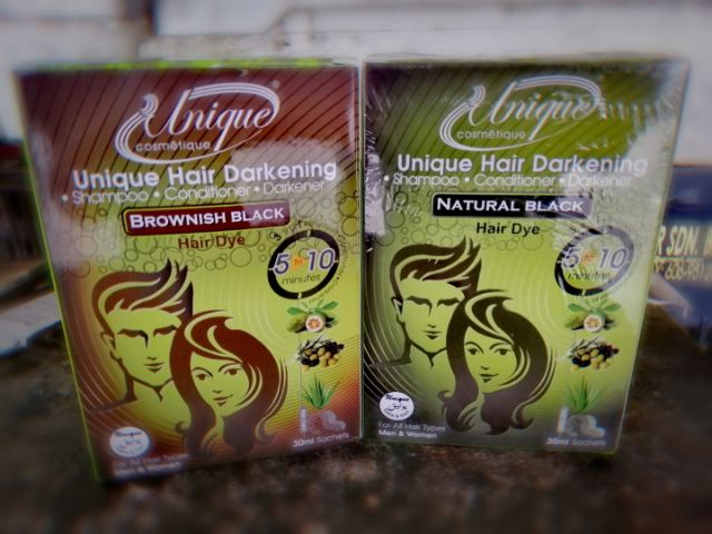 Unique Hair Darkening Black And Brownish Black 10pkt 30ml