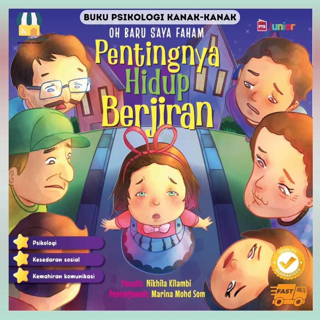 Buku Cerita Siri Oh Baru Saya Faham : Pentingnya Hidup Berjiran Komik Psikologi Kanak-kanak PTS Junior