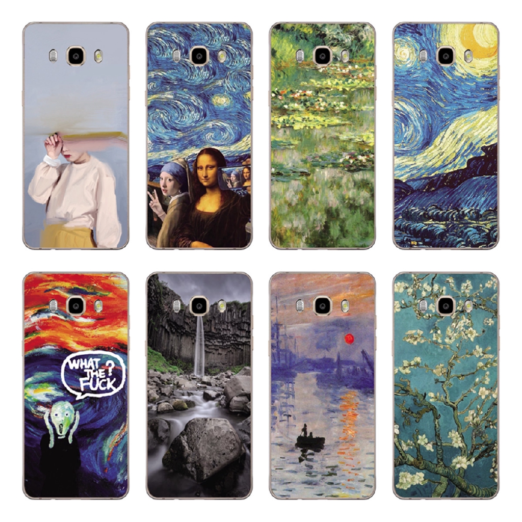 Cartoon Van Gogh Starry Sky Back Cover Samsung Galaxy J1 J2 16 J210 J1 J2 Pro J1 Mini Prime J105 Case Soft Tpu Casing Shockproof Shopee Malaysia