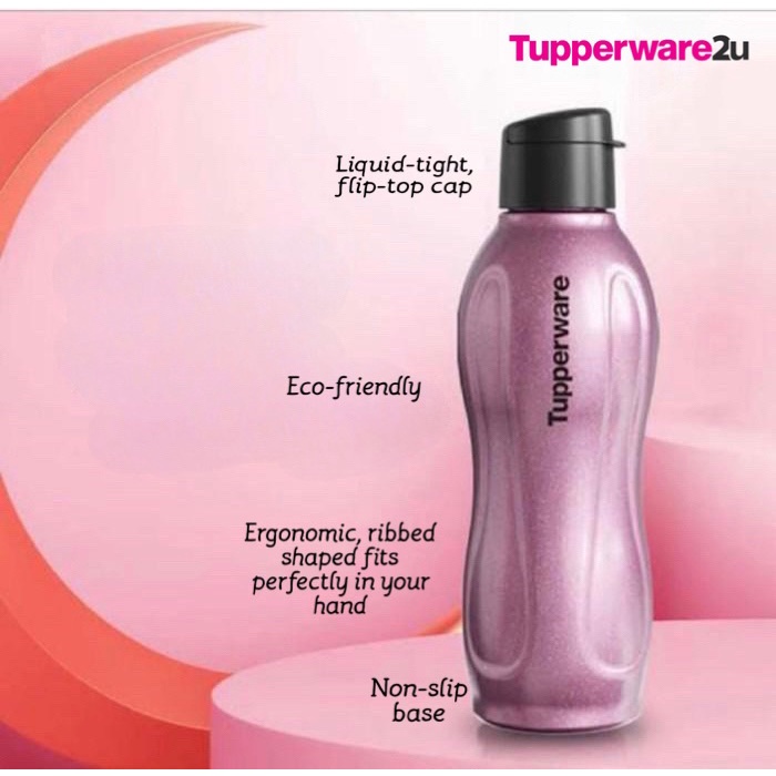 (New)(Ready stock)Tupperware Stainless Steel Eco Bottle (1) 880ml (Pink ...