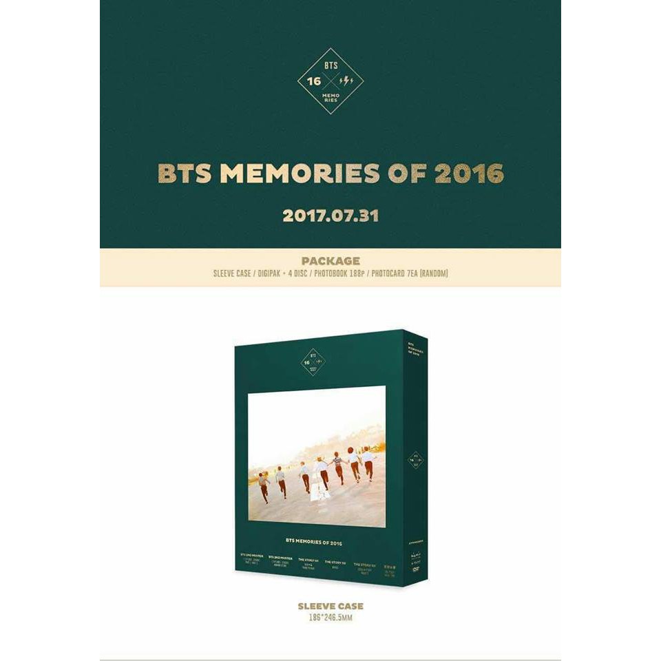 Bts Memories Of 16 Dvd Shopee Malaysia