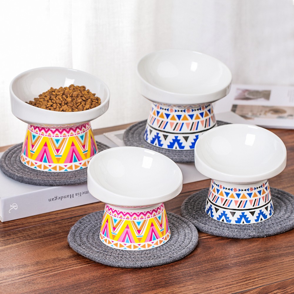 raised pet food bowls