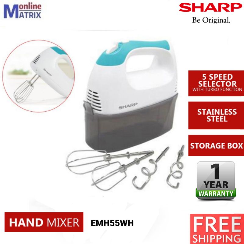 Sharp Hand Mixer EMH55WH | Shopee Malaysia