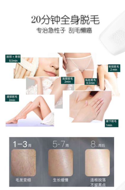 无痛 脱毛神器 Ipl 冰点脱毛仪 无痛激光脱毛仪全身唇腋阴毛冰点脱毛器光子电动脱毛机 Photon Electric Hair Removal Machine Shopee Malaysia