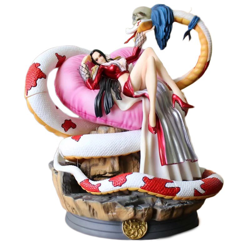 Big Anime Sexy Girl Gk Statue One Piece Boa Hancock Full Length Portrait Pvc Art Crafts Snake Action Figure Shopee Malaysia