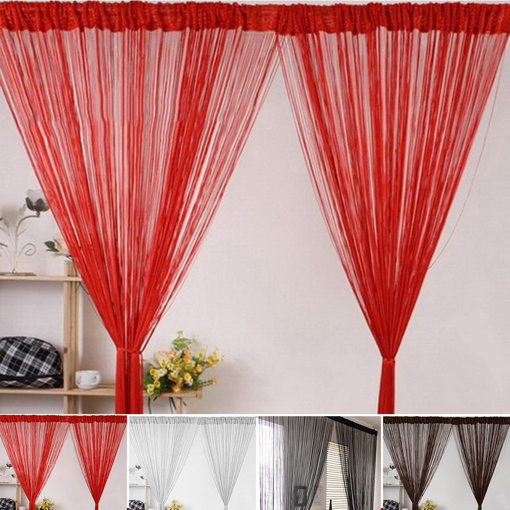 Curtains Pelmets String Curtains Patio Net Fringe Panel For Door