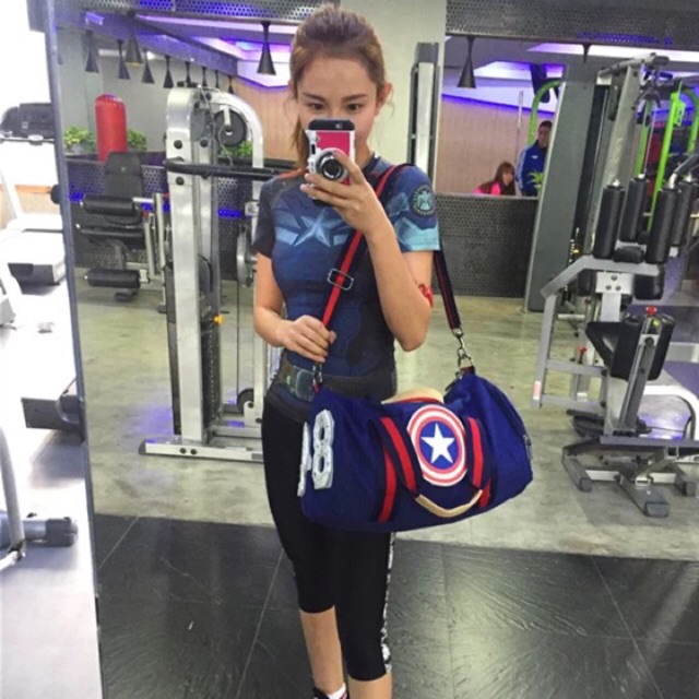 captain america gym bag