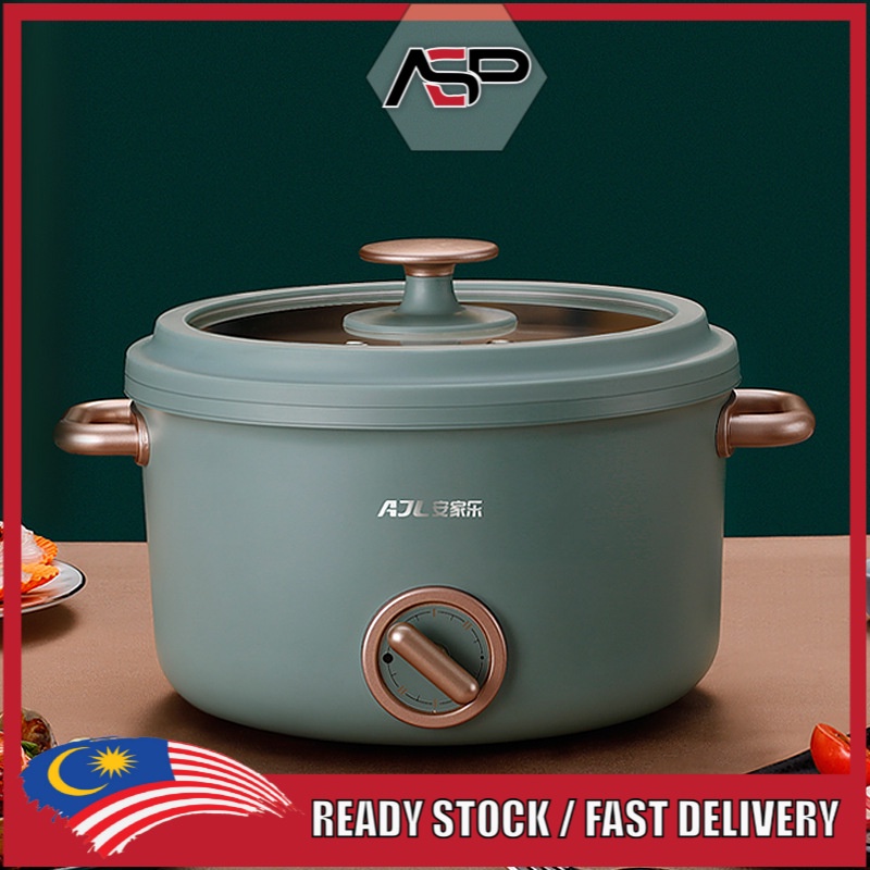 ASPBEST Large Capacity 2.5L Electric Cooker Pot Frying Pot Multi-function Cooker Cooking Pot Noodles & Stir-Fry 家用煎炒电锅