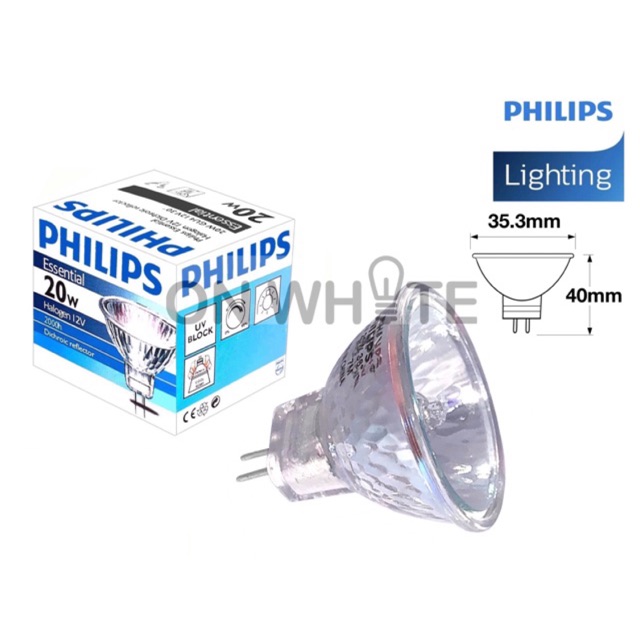voorspelling Springplank scherp PHILIPS Halogen Bulb MR11 GU4 12V 20W / 35W 30° - 2Pin / 2 PIN | Shopee  Malaysia