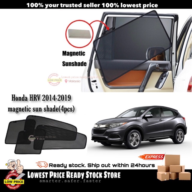 Magnetic Sun Shade Honda HRV 2014-2020 (4pcs) | Shopee Malaysia