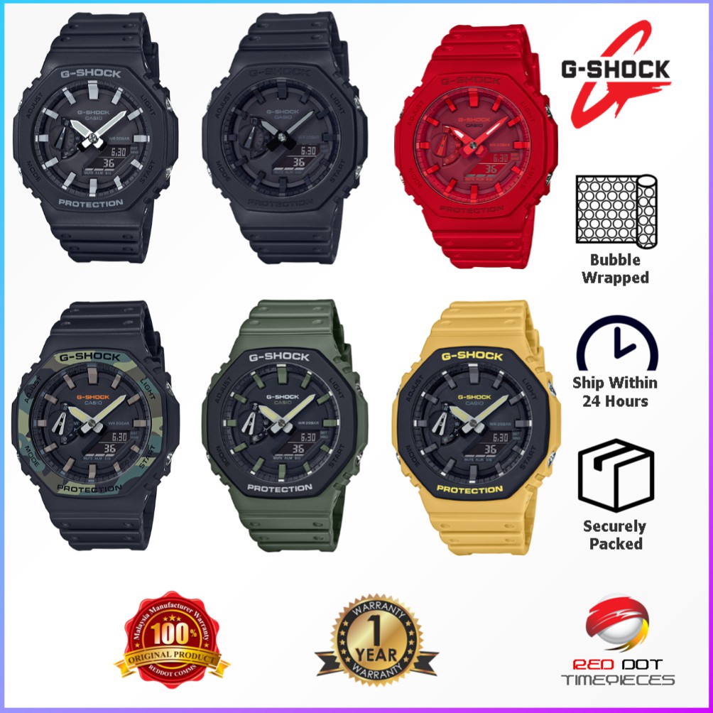 Casio G-SHOCK TMJ Series GA-2100-1A1DR / GA-2100-4ADR / GA-2110SU (100% ...