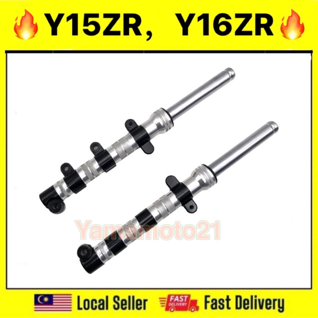 Y15 Y16 FRONT FORK CNC LAY Y15zr v1 v2 Y16zr ysuku yamaha THAILAND LEO KYB KING DRAG fork lay assy set sepasang