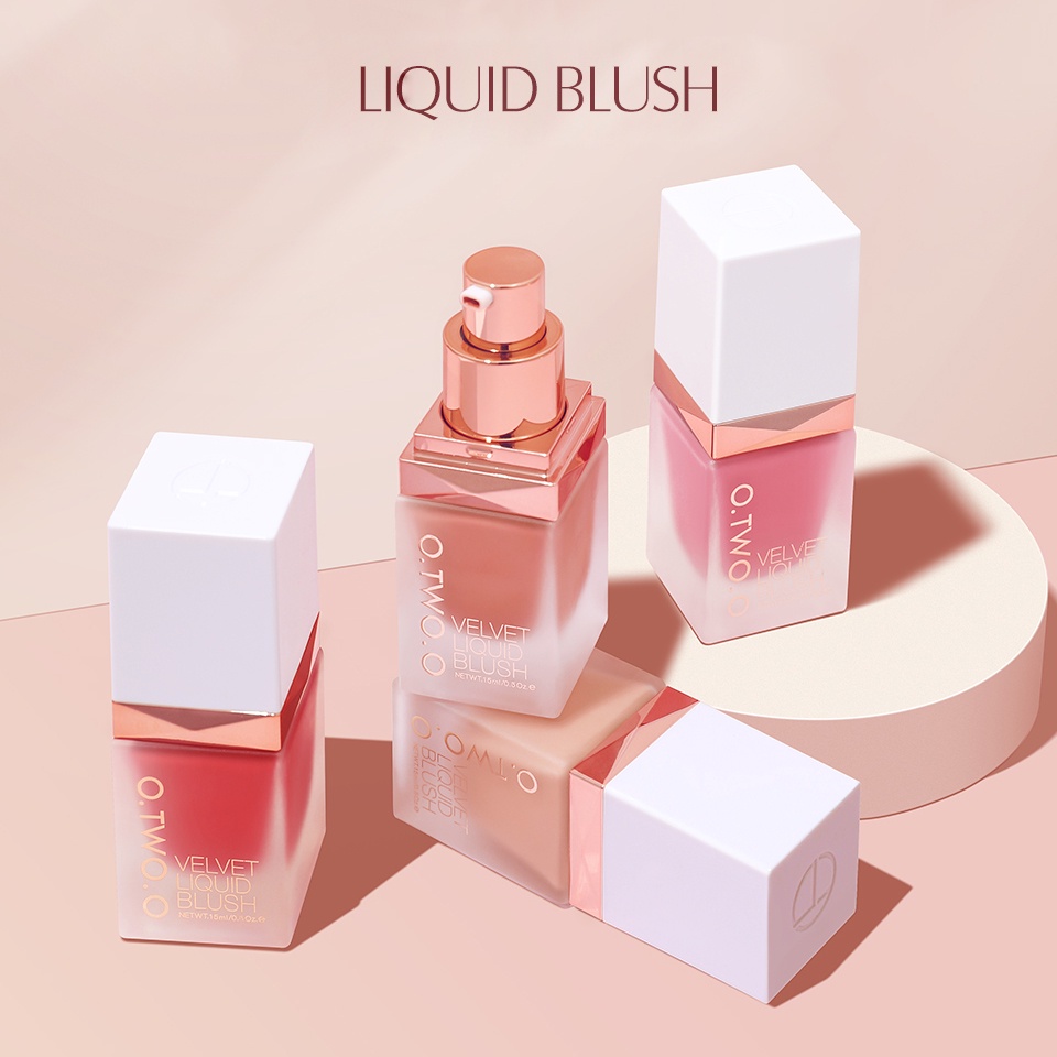 [ready stock]OTWOO Cosmetic colorful liquid blusher rouge to enhance o.two.o blusher tiktok color, blush, water, makeup, a replacement.6061