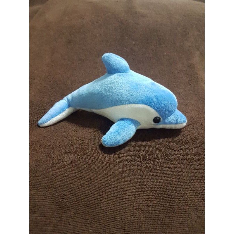 Authentic Mini Se Mo Blue Dolphin Beanie Plush Soft Toy | Shopee Malaysia