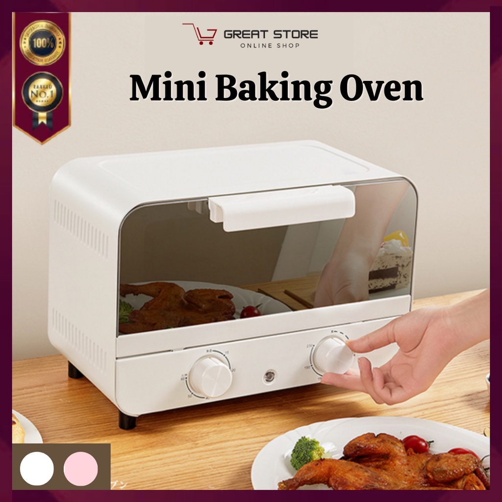 GS_NEW 10L Multifunctional Mini Electric Baker Oven Pizza Toaster Roaster Kitchen Home Appliances Ketuhar 迷你多功能性高颜值电烤箱