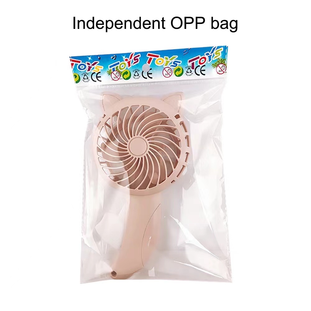 Premium Durable Hand Held Fan Pressure Mini portable without battery Household Color Manual Cartoon Coolin Purpose Ve... - Image 5