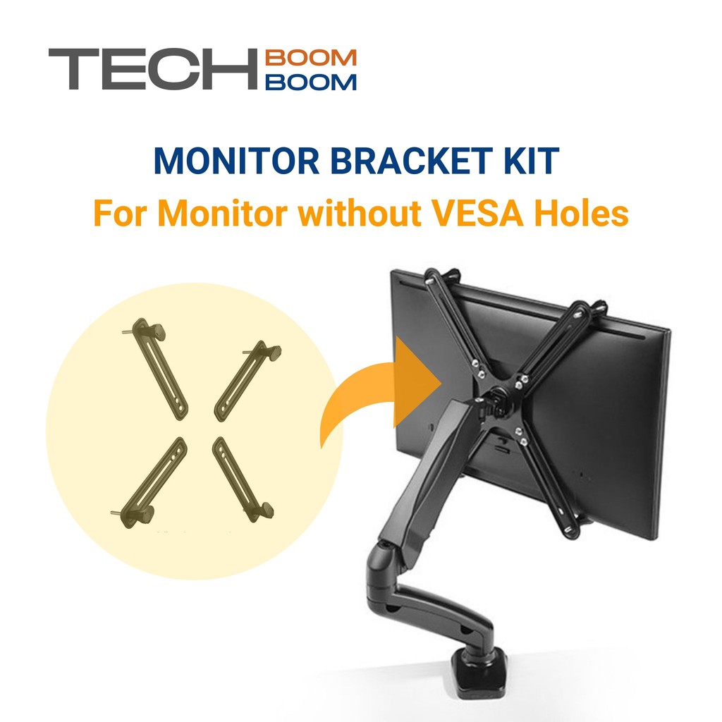 Monitor VESA Adapter Kit for NON VESA MONITOR up to 27 inches LED LCD 75mm and 100mm mounting