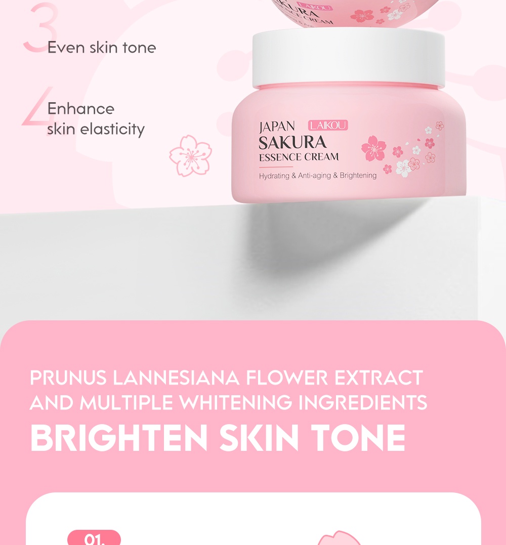 LAIKOU Sakura Essence Cream 60gm 75fc15c8c5a989afdbba2d8d0b2a3be0