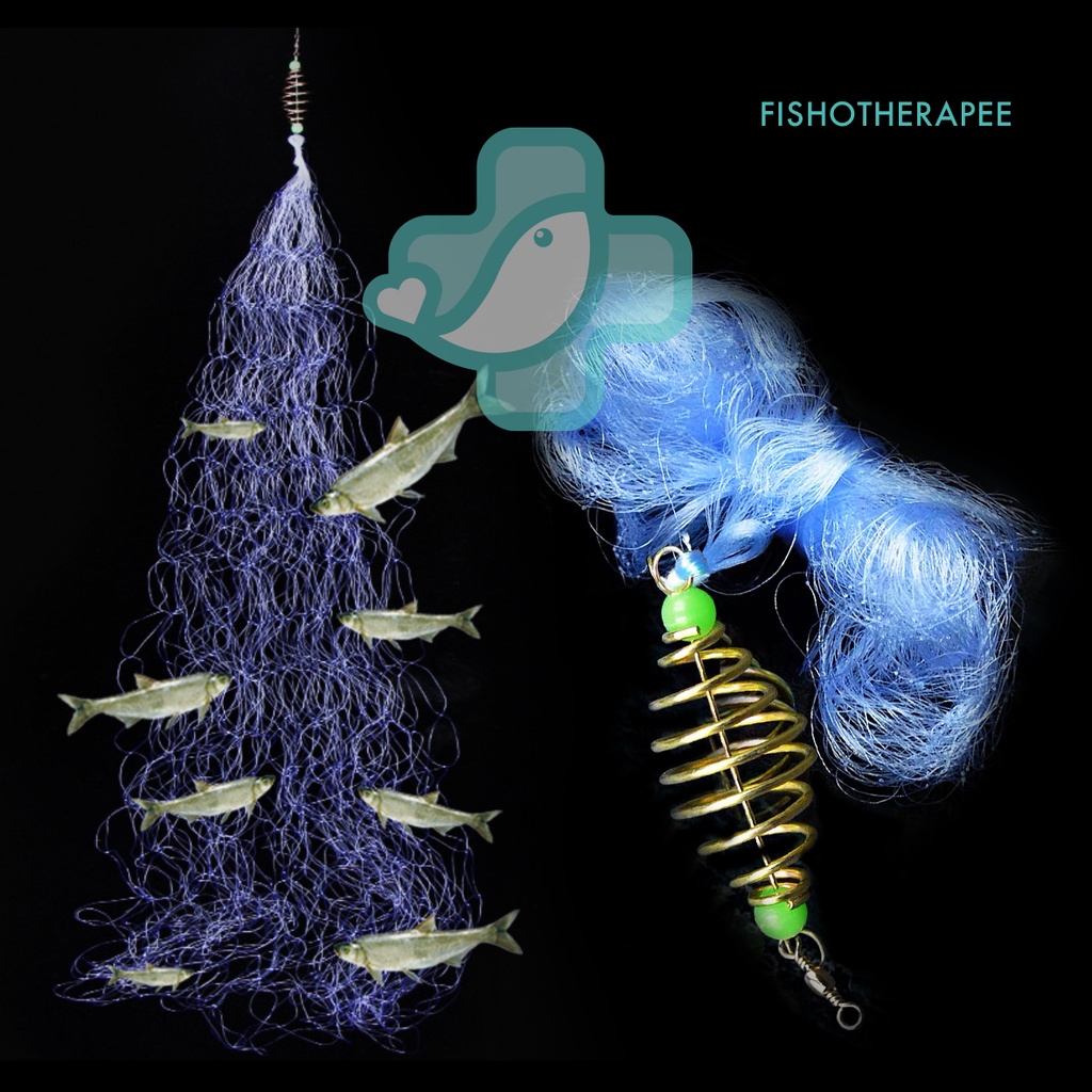 Fishing Bait Spring Bomber Net 1M Fish Crab Trap Jaring Mata Bomb Umpan Perangkap Bom Pancing Ikan Ketam 100cm.