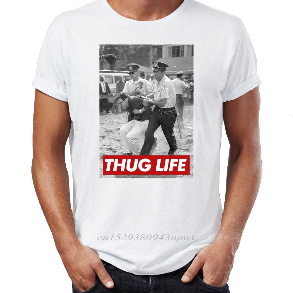 Popular Tee Casual Hip Hops Bernie Sanders Arrested Thug Life Awesome Artwork Novelty Tshirts Mens Present