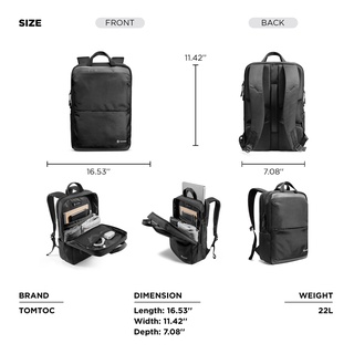 tomtoc H71 Premium Urban Laptop Backpack (15.6