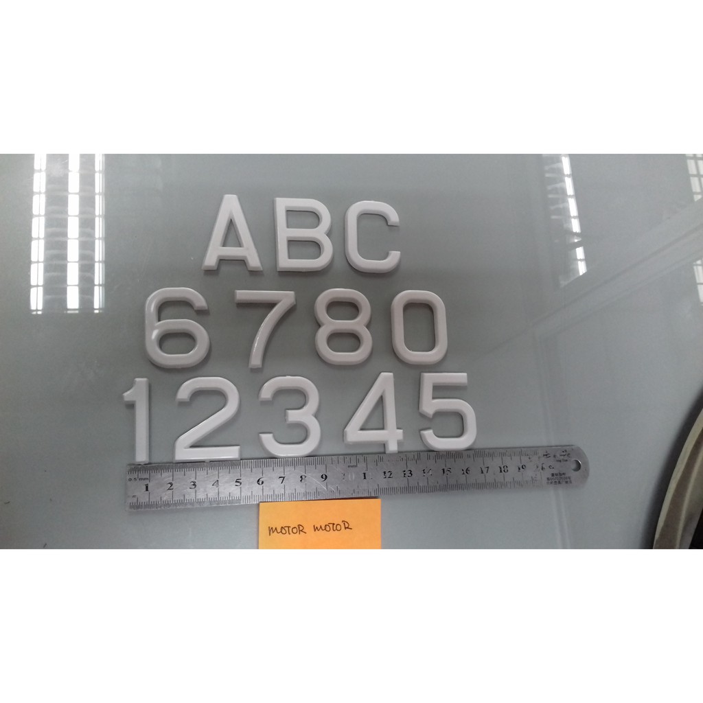 Number & abc nombor huruf nombor motor nombor pintu nombor meja number ...
