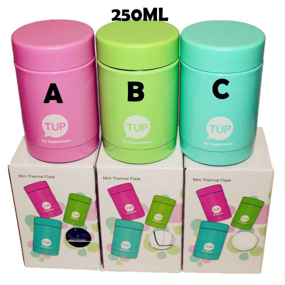 THERMOS FLASK TUPPERWARE 250ML, 350 ML & 500 ML