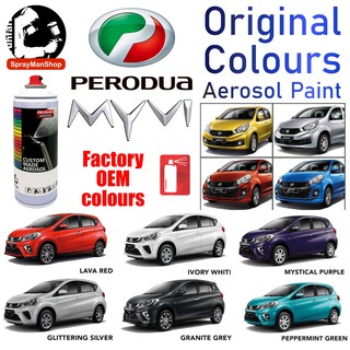 Perodua MYVI Touch Up Aerosol Spray Paint All Factory 