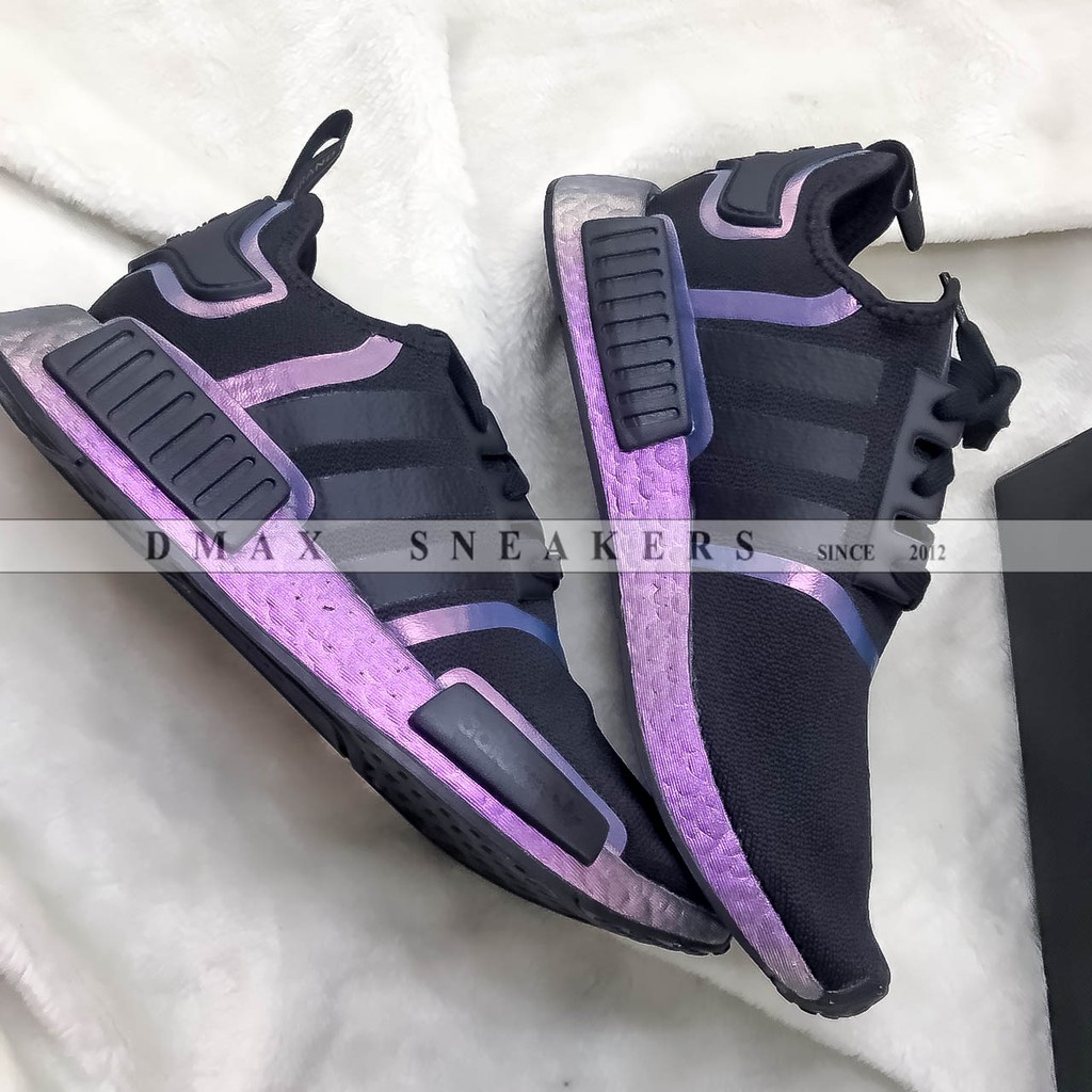 nmd r1 black purple neon
