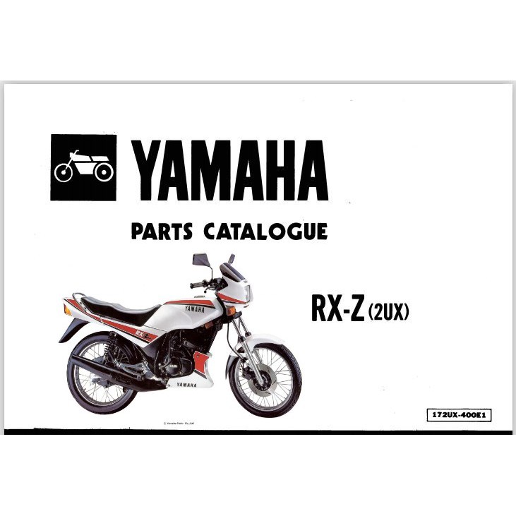 yamaha rxz 2ux 5 speed parts catalogue shopee malaysia yamaha rxz 2ux 5 speed parts catalogue