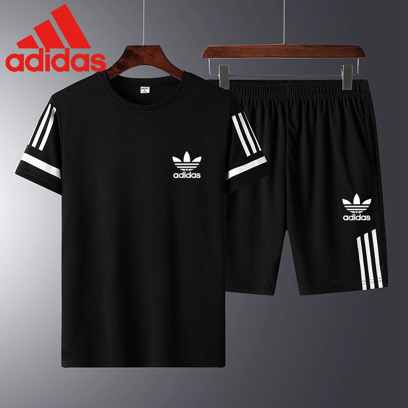 adidas 2 piece shorts set