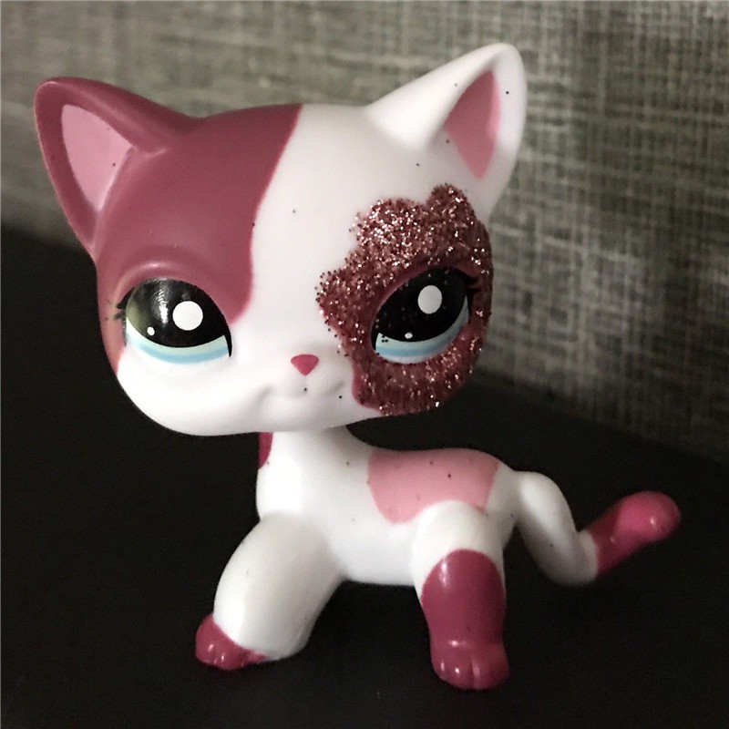 lps pink sparkle cat