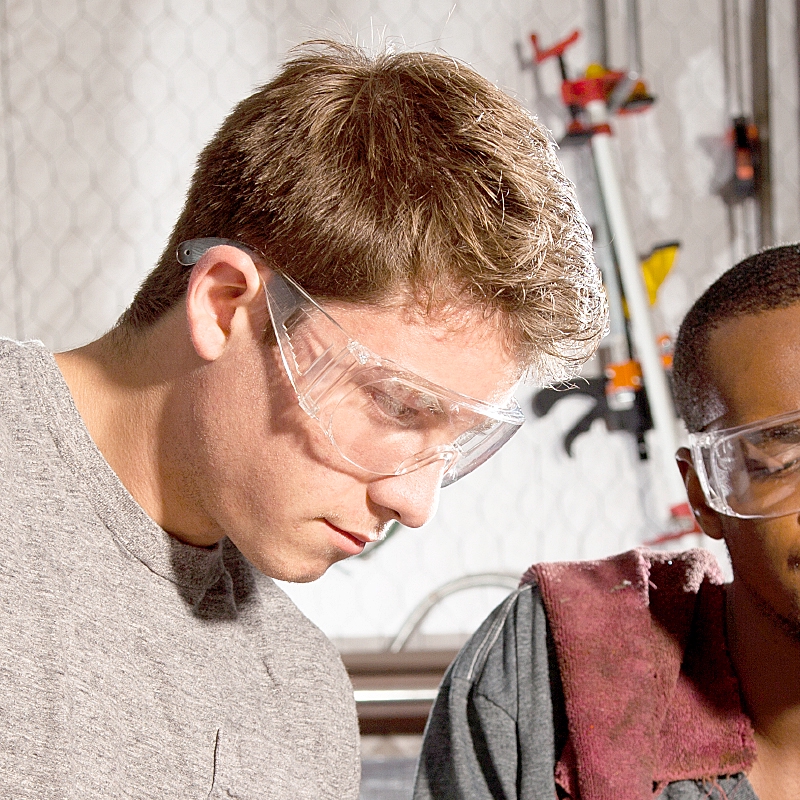 oversized transparent glasses