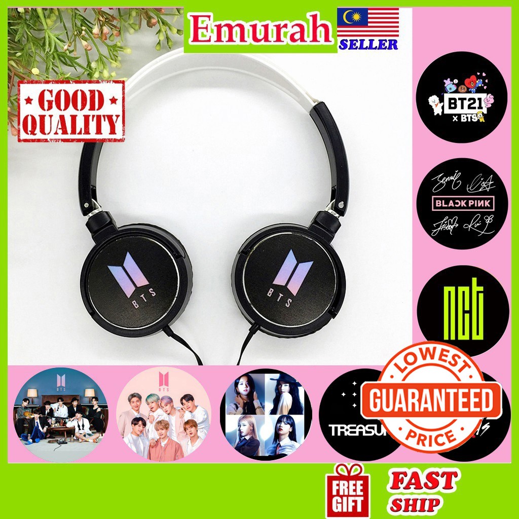 Headphone bts be dynamite blackpink nct bt21 treasure enhypen seventeen