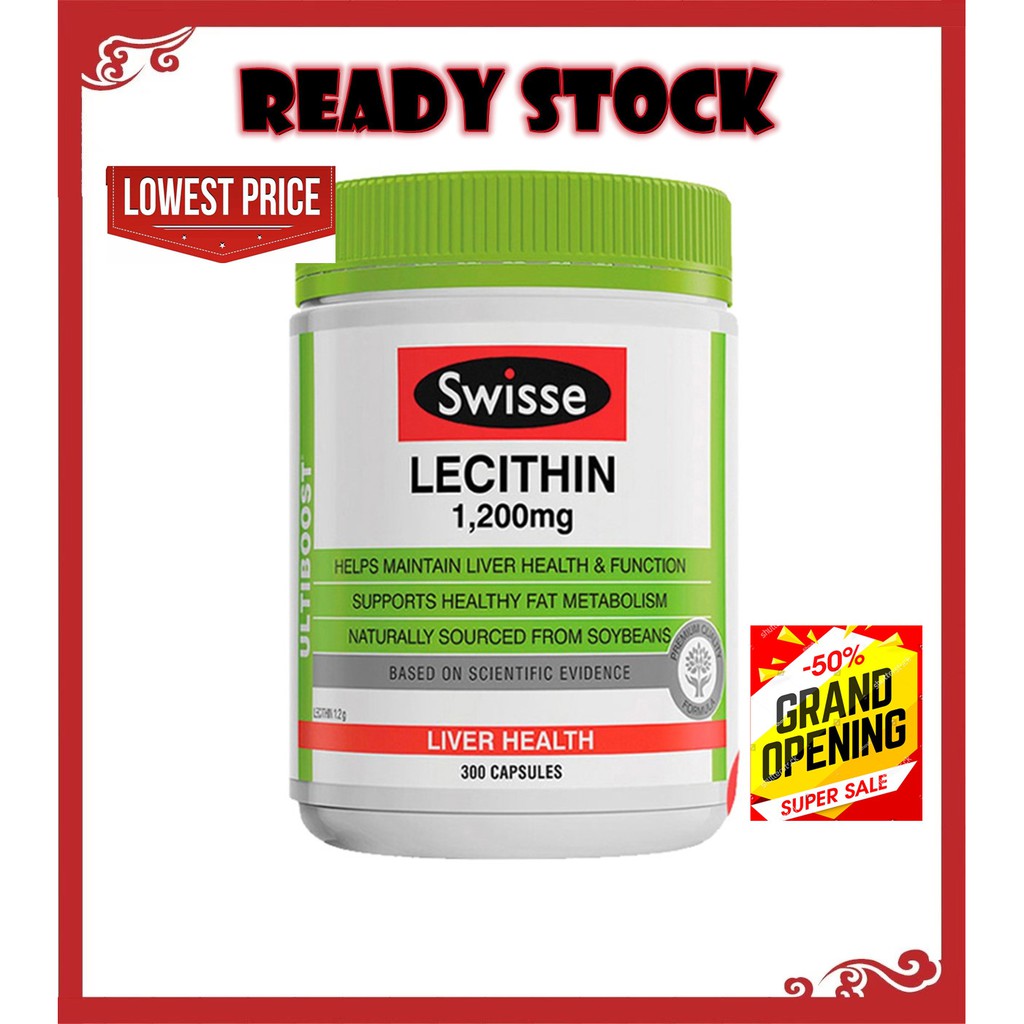 [Ready Stock EXP 12/2023yr] Swisse Ultiboost LECITHIN ( 1200mg ) ( 300