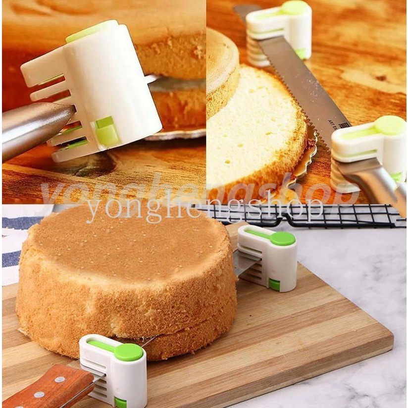 2pcs/Pack Cake Slicer Cutter 5 Layers Cake Bread Leveler Slicer Set DIY Fixator Cutting Tools Kitchen Cake Tool